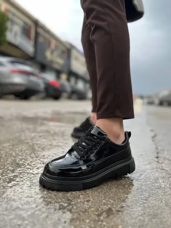 Kb-702 Kuback Kömür Rugan Günlük Erkek Ayakkabı