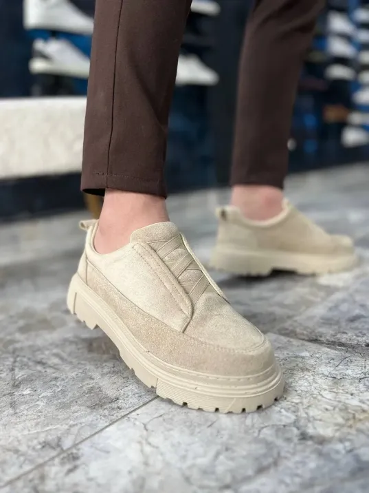 Kb-703 Kuback Bej Süet Lastikli Günlük Erkek Ayakkabı Kb-703 Kuback Bej Süet Lastikli Günlük Erkek Ayakkabı