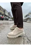 Kb-703 Kuback Bej Süet Lastikli Günlük Erkek Ayakkabı