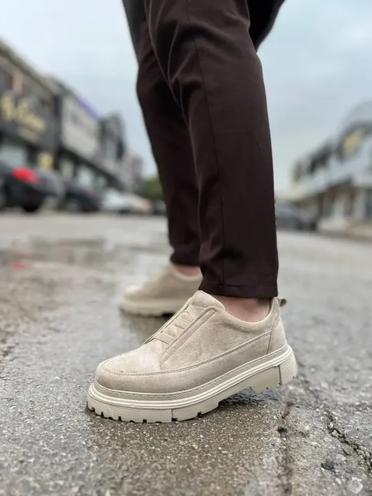 Kb-703 Kuback Bej Süet Lastikli Günlük Erkek Ayakkabı Kb-703 Kuback Bej Süet Lastikli Günlük Erkek Ayakkabı