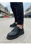 Kb-703 Kuback Kömür Cilt Lastikli Günlük Erkek Ayakkabı
