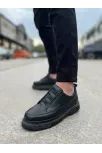 Kb-703 Kuback Kömür Cilt Lastikli Günlük Erkek Ayakkabı