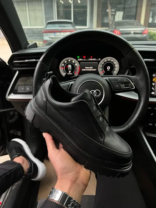 Kb-703 Kuback Kömür Lastikli Günlük Erkek Ayakkabı