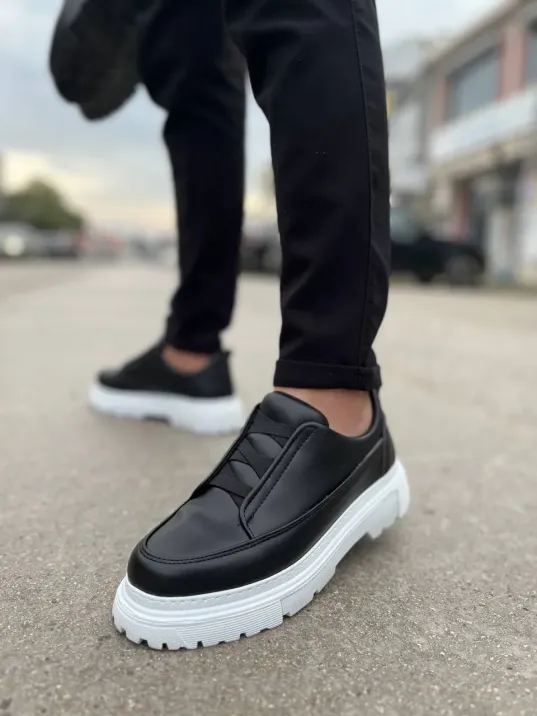 Kb-703 Kuback Siyah Lastikli Günlük Erkek Ayakkabı