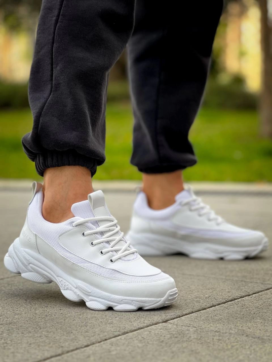 KB-707  Kuback  Beyaz Cilt Yüksek Taban Bağcıklı Günlük Erkek Ayakkabı KB-707  Kuback  Beyaz Cilt Yüksek Taban Bağcıklı Günlük Erkek Ayakkabı