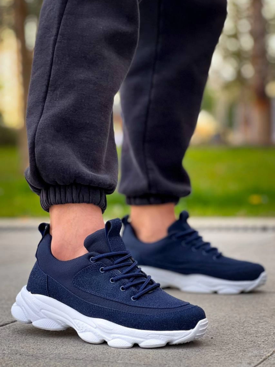 KB-707  Kuback Lacivert Süet Yüksek Taban Bağcıklı Günlük Erkek Ayakkabı KB-707  Kuback Lacivert Süet Yüksek Taban Bağcıklı Günlük Erkek Ayakkabı