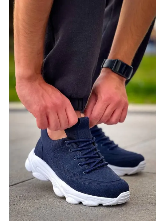 Kb-707 Kuback Lacivert Süet Yüksek Taban Bağcıklı Günlük Erkek Ayakkabı Kb-707 Kuback Lacivert Süet Yüksek Taban Bağcıklı Günlük Erkek Ayakkabı