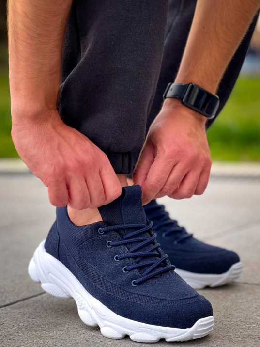 KB-707  Kuback Lacivert Süet Yüksek Taban Bağcıklı Günlük Erkek Ayakkabı KB-707  Kuback Lacivert Süet Yüksek Taban Bağcıklı Günlük Erkek Ayakkabı