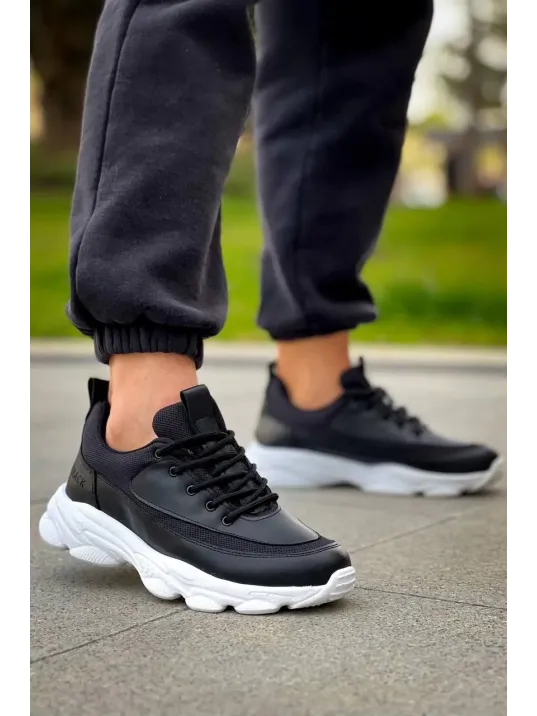 Kb-707 Kuback Siyah Cilt Yüksek Taban Bağcıklı Günlük Erkek Ayakkabı Kb-707 Kuback Siyah Cilt Yüksek Taban Bağcıklı Günlük Erkek Ayakkabı