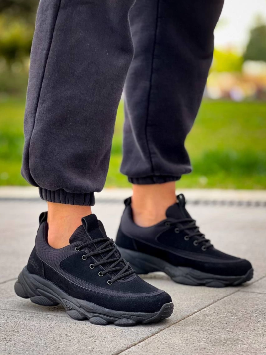 KB-707  Kuback  Siyah Süet Siyah Yüksek Taban Bağcıklı Günlük Erkek Ayakkabı KB-707  Kuback  Siyah Süet Siyah Yüksek Taban Bağcıklı Günlük Erkek Ayakkabı