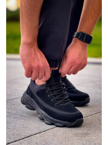 KB-707  Kuback  Siyah Süet Siyah Yüksek Taban Bağcıklı Günlük Erkek Ayakkabı KB-707  Kuback  Siyah Süet Siyah Yüksek Taban Bağcıklı Günlük Erkek Ayakkabı