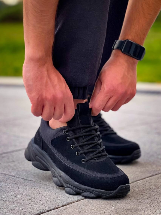 KB-707  Kuback  Siyah Süet Siyah Yüksek Taban Bağcıklı Günlük Erkek Ayakkabı KB-707  Kuback  Siyah Süet Siyah Yüksek Taban Bağcıklı Günlük Erkek Ayakkabı