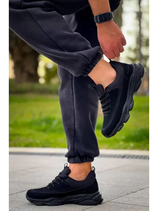 Kb-707 Kuback Siyah Süet Siyah Yüksek Taban Bağcıklı Günlük Erkek Ayakkabı Kb-707 Kuback Siyah Süet Siyah Yüksek Taban Bağcıklı Günlük Erkek Ayakkabı