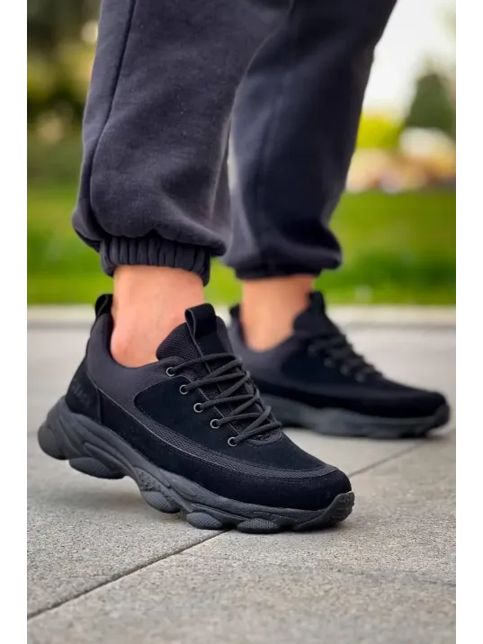 Kb-707 Kuback Siyah Süet Siyah Yüksek Taban Bağcıklı Günlük Erkek Ayakkabı Kb-707 Kuback Siyah Süet Siyah Yüksek Taban Bağcıklı Günlük Erkek Ayakkabı