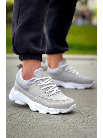 Kb-707  Kuback Taş Süet Yüksek Taban Bağcıklı Günlük Erkek Ayakkabı