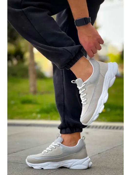 Kb-707  Kuback Taş Süet Yüksek Taban Bağcıklı Günlük Erkek Ayakkabı