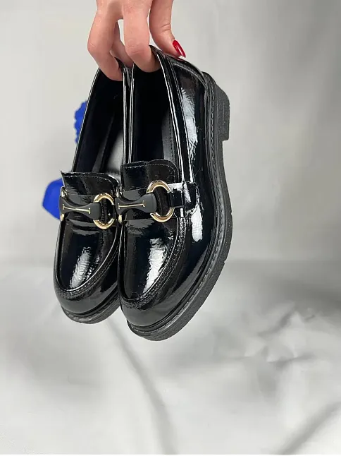 Kb-801 Kuback Kömür Rugan Günlük Kadın Babet