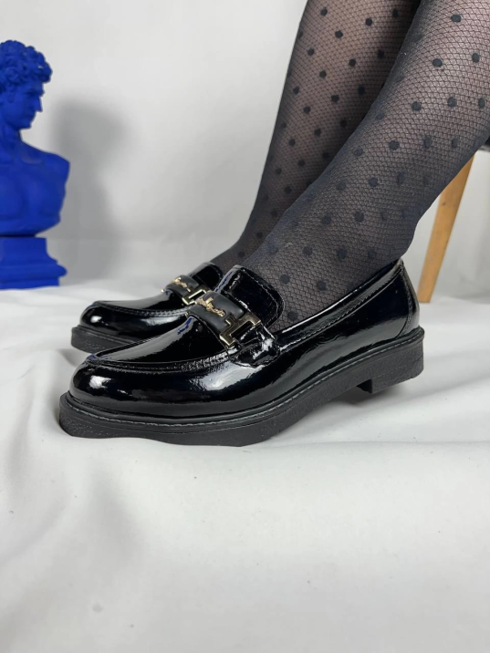 KB-803 Kuback Kömür Rugan Günlük Kadın Babet KB-803 Kuback Kömür Rugan Günlük Kadın Babet