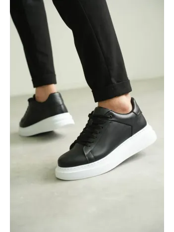 Kb-b2 Kuback Siyah Cilt Günlük Erkek Ayakkabı