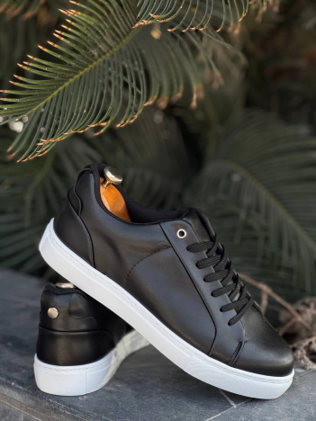 KB-BX1  Kuback Siyah Cilt Yüksek Beyaz Taban Günlük Erkek Ayakkabı KB-BX1  Kuback Siyah Cilt Yüksek Beyaz Taban Günlük Erkek Ayakkabı