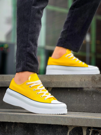 KB-CX-3 Kuback Kısa Sarı Keten Beyaz Yüksek Taban Spor Ayakkabı KB-CX-3 Kuback Kısa Sarı Keten Beyaz Yüksek Taban Spor Ayakkabı