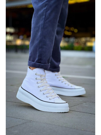 KB-CX-3 Kuback Uzun Beyaz Keten Beyaz Yüksek Taban Spor Ayakkabı KB-CX-3 Kuback Uzun Beyaz Keten Beyaz Yüksek Taban Spor Ayakkabı