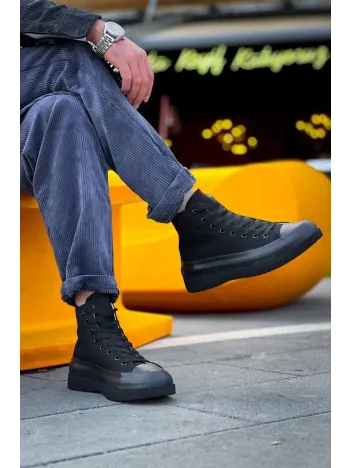 Kb-cx-3 Kuback Uzun Siyah Keten Siyah Yüksek Taban Spor Ayakkabı Kb-cx-3 Kuback Uzun Siyah Keten Siyah Yüksek Taban Spor Ayakkabı