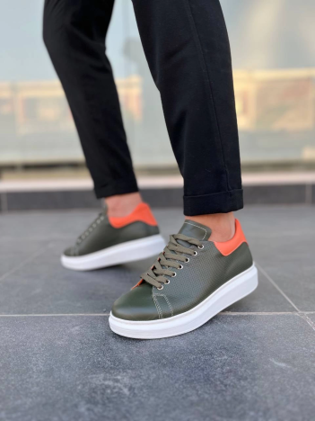 Kb-dx3 Kuback Haki Deri Günlük Erkek Ayakkabı Kb-dx3 Kuback Haki Deri Günlük Erkek Ayakkabı