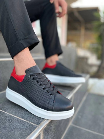 Kb-dx3 Kuback Siyah Deri Günlük Erkek Ayakkabı