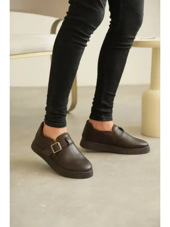 Kb-kx1 Kuback Kahve Cilt Kürklü Günlük Erkek Ayakkabı