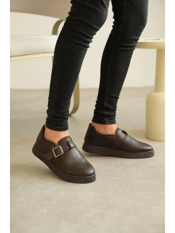 Kb-kx1 Kuback Kahve Cilt Kürklü Günlük Erkek Ayakkabı