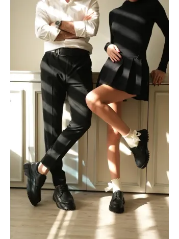 Kb-kx6 Kuback Kömür Cilt Bağcıklı Günlük Unisex Ayakkabı Kb-kx6 Kuback Kömür Cilt Bağcıklı Günlük Unisex Ayakkabı