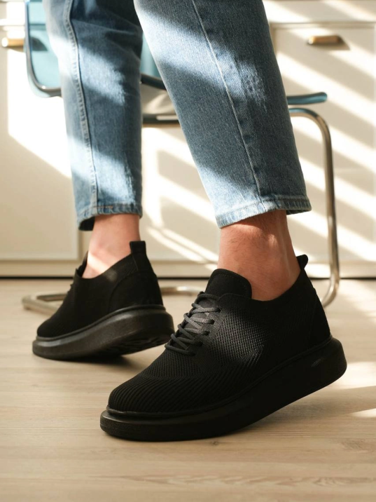 Kb-m101 Kuback Kömür Triko Bağcıklı Günlük Erkek Ayakkabı