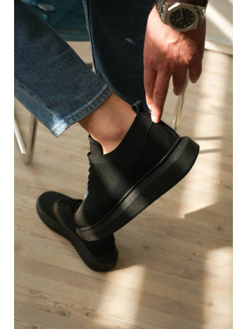 Kb-m101 Kuback Kömür Triko Bağcıklı Günlük Erkek Ayakkabı