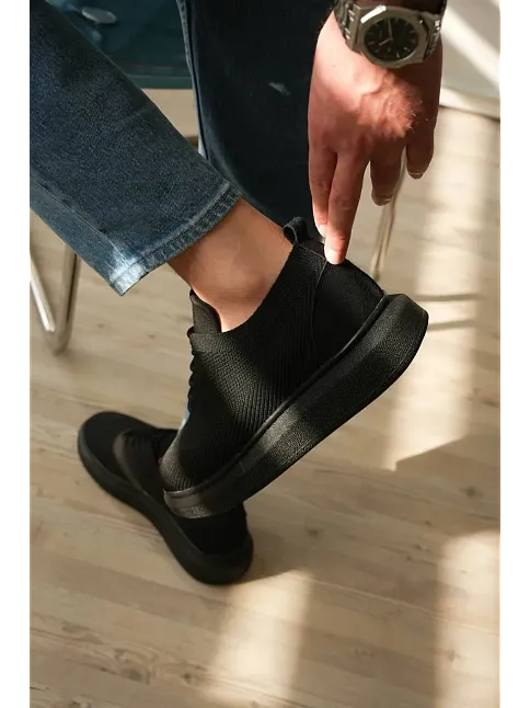 Kb-m101 Kuback Kömür Triko Bağcıklı Günlük Erkek Ayakkabı
