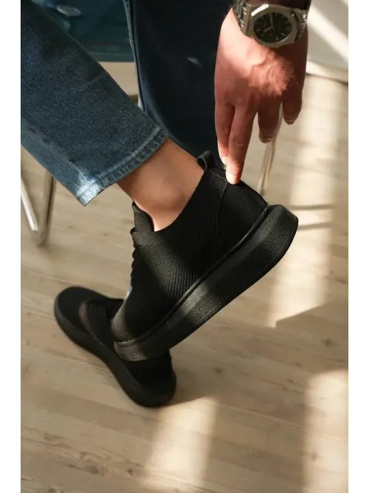 Kb-m101 Kuback Kömür Triko Bağcıklı Günlük Erkek Ayakkabı
