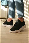 Kb-m101 Kuback Siyah Triko Bağcıklı Günlük Erkek Ayakkabı