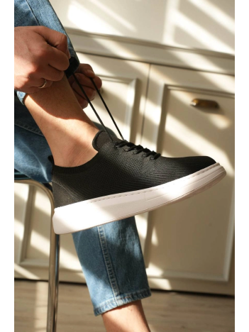 Kb-m101 Kuback Siyah Triko Bağcıklı Günlük Erkek Ayakkabı