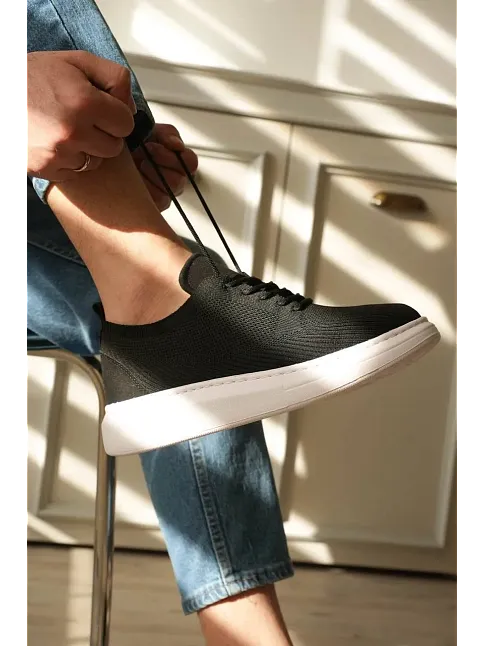 Kb-m101 Kuback Siyah Triko Bağcıklı Günlük Erkek Ayakkabı