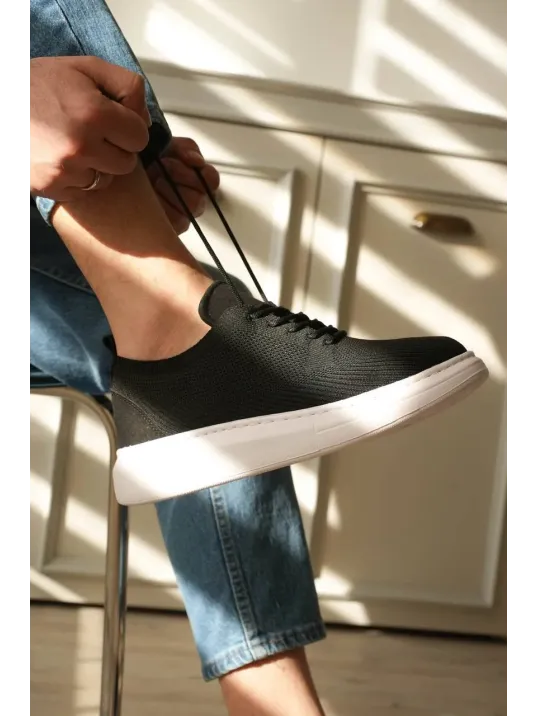 Kb-m101 Kuback Siyah Triko Bağcıklı Günlük Erkek Ayakkabı