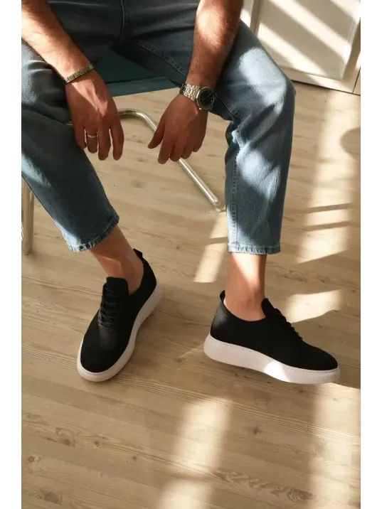 Kb-m101 Kuback Siyah Triko Bağcıklı Günlük Erkek Ayakkabı