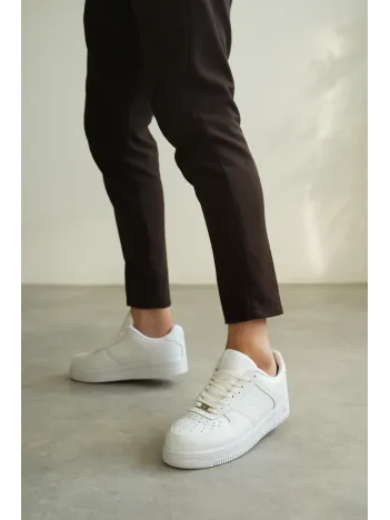 Kb-n09 Kuback Beyaz Cilt Günlük Erkek Ayakkabı