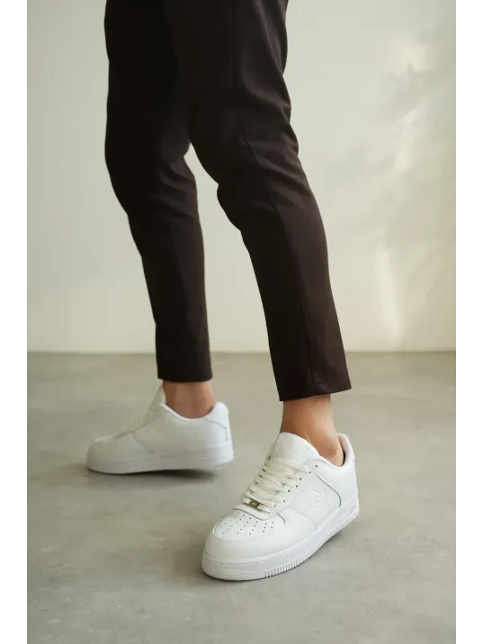 Kb-n09 Kuback Beyaz Cilt Günlük Erkek Ayakkabı