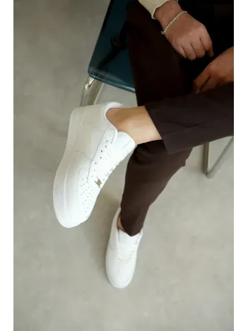 Kb-n09 Kuback Beyaz Cilt Günlük Erkek Ayakkabı