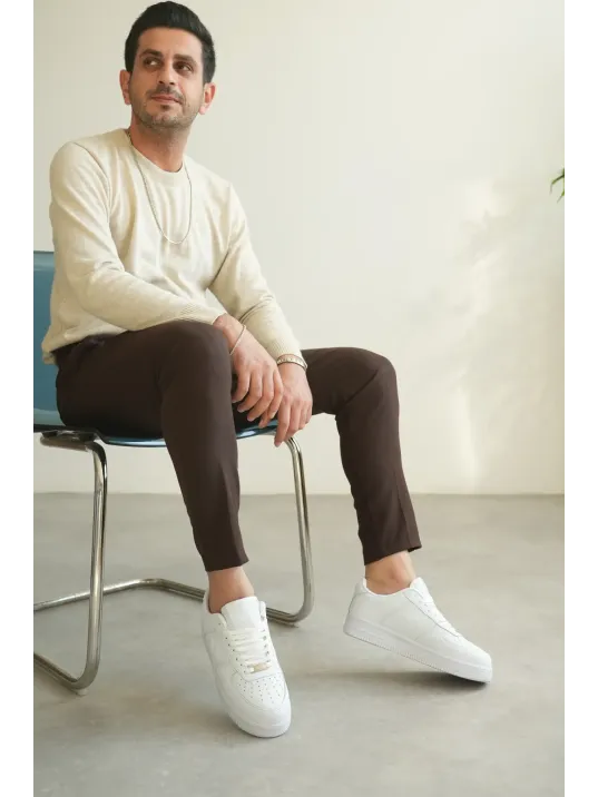 Kb-n09 Kuback Beyaz Cilt Günlük Erkek Ayakkabı