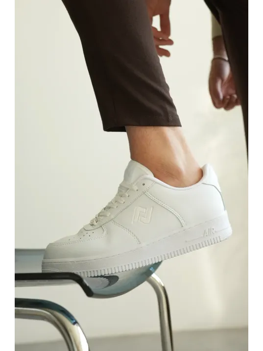 Kb-n09 Kuback Beyaz Cilt Günlük Erkek Ayakkabı