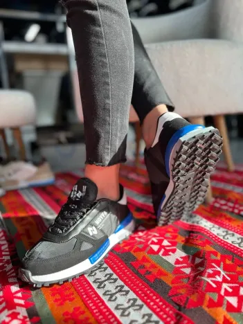 Kb-n1 Kuback Siyah Mavi Detaylı Günlük Erkek Ayakkabı Kb-n1 Kuback Siyah Mavi Detaylı Günlük Erkek Ayakkabı