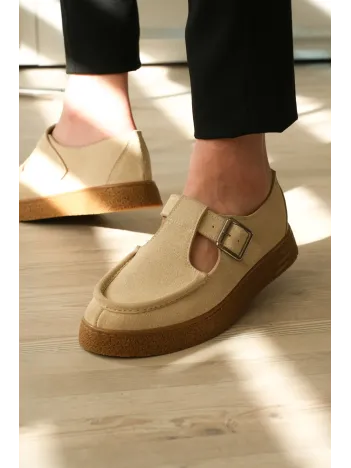 Kb-t30 Kuback Bej Kahve Taban Günlük Erkek Sandalet