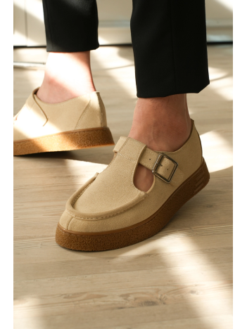 Kb-t30 Kuback Bej Kahve Taban Günlük Erkek Sandalet