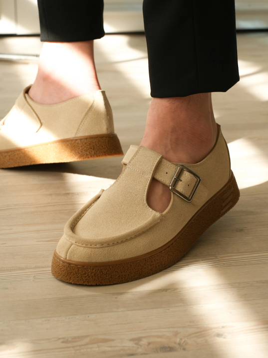 Kb-t30 Kuback Bej Kahve Taban Günlük Erkek Sandalet